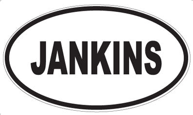 JANKINS - Oval Magnet