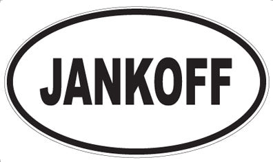 JANKOFF - Oval Sticker