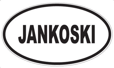 JANKOSKI - Oval Sticker