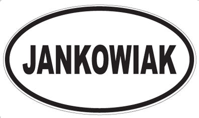 JANKOWIAK - Oval Magnet