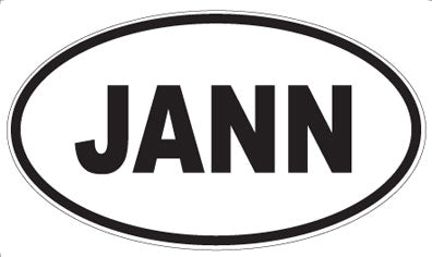 JANN - Oval Sticker