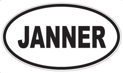 JANNER - Oval Magnet
