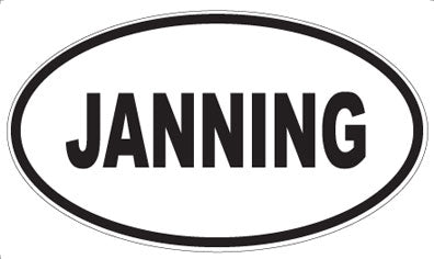 JANNING - Oval Magnet