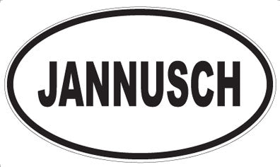 JANNUSCH - Oval Magnet