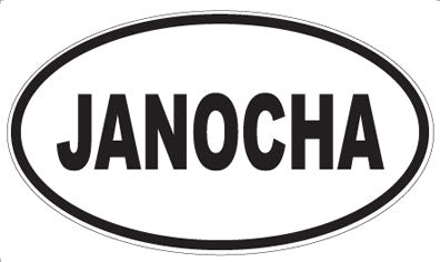 JANOCHA - Oval Sticker