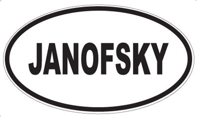 JANOFSKY - Oval Magnet