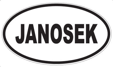 JANOSEK - Oval Sticker