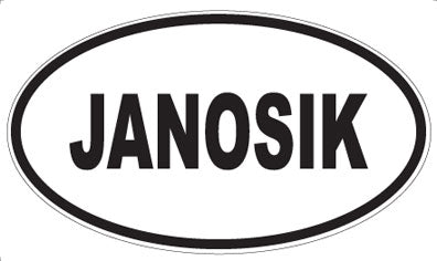 JANOSIK - Oval Sticker
