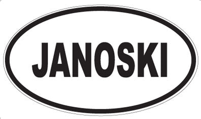 JANOSKI - Oval Magnet
