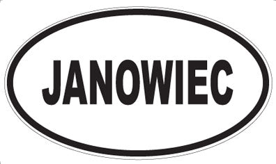 JANOWIEC - Oval Magnet