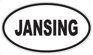 JANSING - Oval Magnet