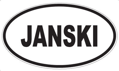 JANSKI - Oval Sticker