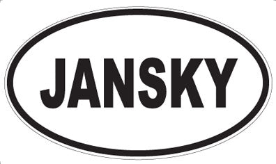 JANSKY - Oval Sticker