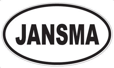 JANSMA - Oval Magnet