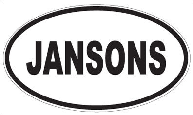 JANSONS - Oval Sticker