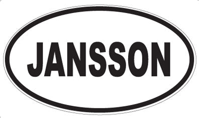 JANSSON - Oval Sticker