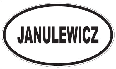 JANULEWICZ - Oval Magnet