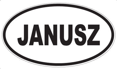 JANUSZ - Oval Magnet