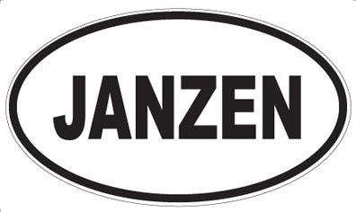 JANZEN - Oval Magnet