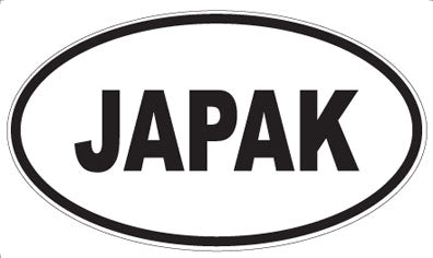 JAPAK - Oval Sticker
