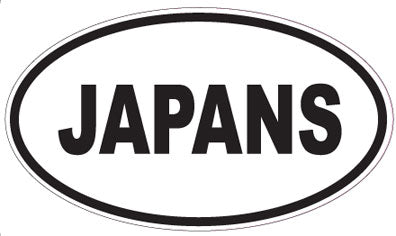 JAPANS - Oval Sticker