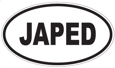 JAPED - Oval Sticker