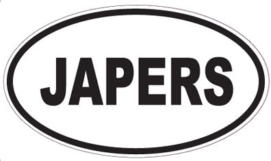 JAPERS - Oval Sticker