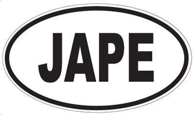 JAPE - Oval Sticker