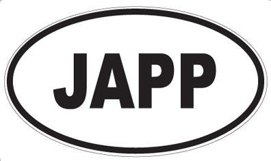 JAPP - Oval Sticker
