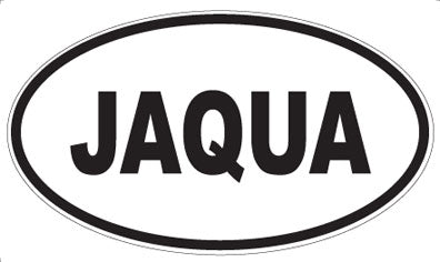 JAQUA - Oval Sticker