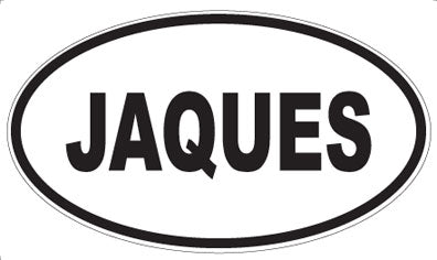 JAQUES - Oval Sticker