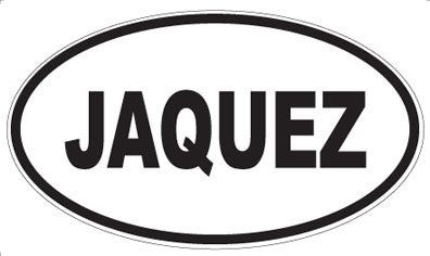 JAQUEZ - Oval Sticker