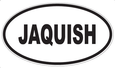 JAQUISH - Oval Sticker