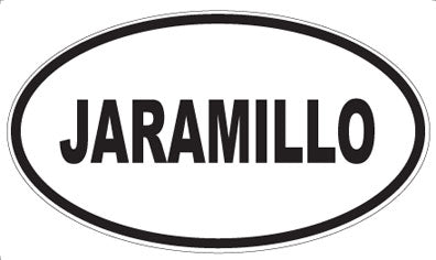 JARAMILLO - Oval Magnet