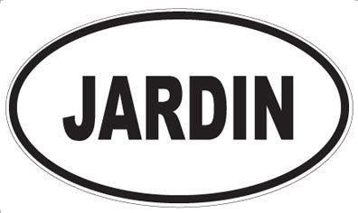 JARDIN - Oval Magnet