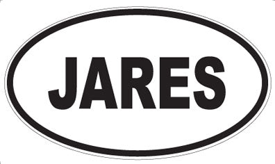 JARES - Oval Sticker