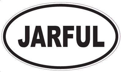 JARFUL - Oval Sticker