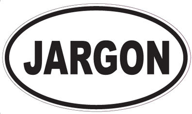 JARGON - Oval Sticker