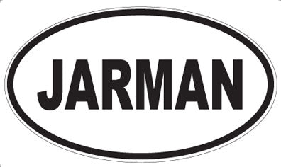 JARMAN - Oval Magnet