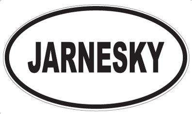 JARNESKY - Oval Sticker