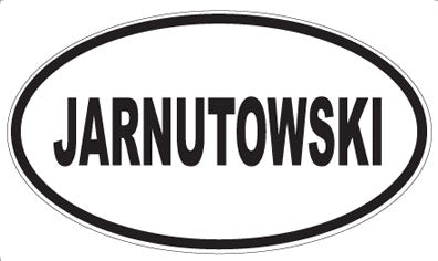 JARNUTOWSKI - Oval Sticker