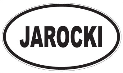 JAROCKI - Oval Sticker