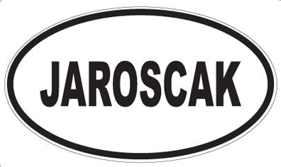 JAROSCAK - Oval Sticker