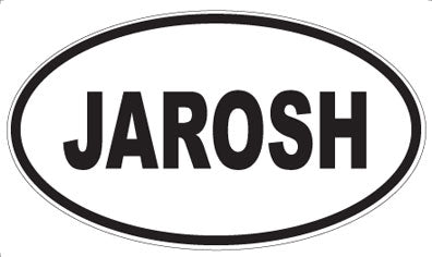 JAROSH - Oval Sticker