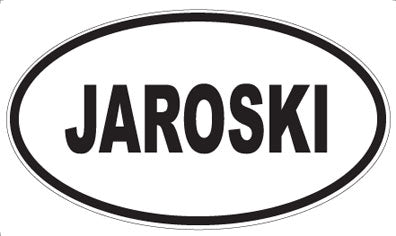 JAROSKI - Oval Sticker