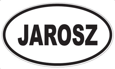 JAROSZ - Oval Sticker