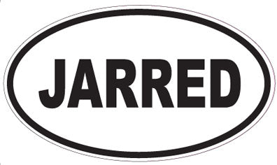 JARRED - Oval Sticker