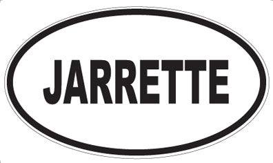 JARRETTE - Oval Sticker