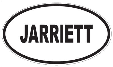 JARRIETT - Oval Sticker