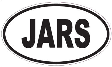 JARS - Oval Sticker